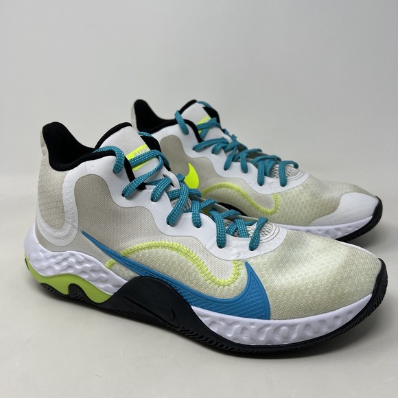 Nike Renew Elevate Sz 9.5 'White Volt Light Blue Fury' CK2669-102 - Picture 7 of 12